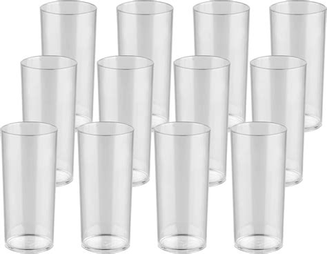 Plastport Tumbler Drinking Glasses Set Of 12 Unbreakable Polycarbonate Plastic