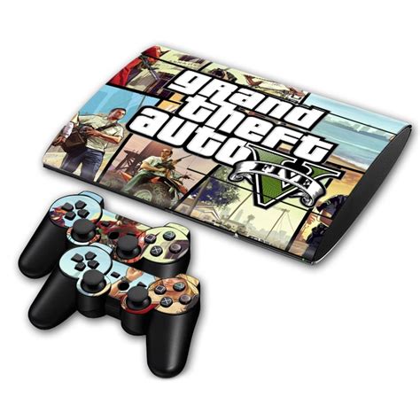 Grand Theft Auto V Gta Skin Sticker Decal For Ps3 Slim 4000 Playstation