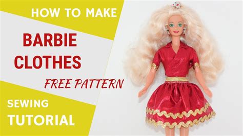 Diy Barbie Clothes Step By Step Sewing Tutorial Plus Free Printable