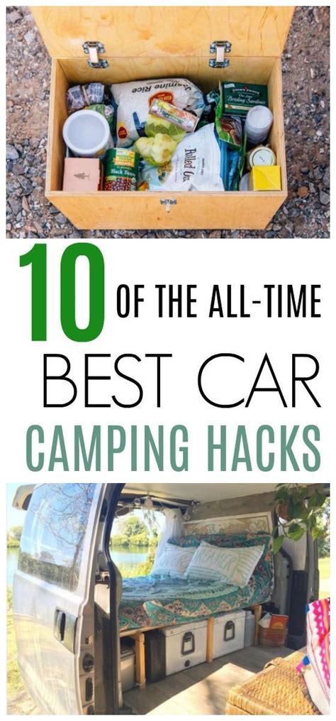 I mean… who doesn't love gooey s'mores, singing by the campfire, and telling ghost stories in the dark?. 10 Of The All-Time Best Car Camping Hacks | Camping ...