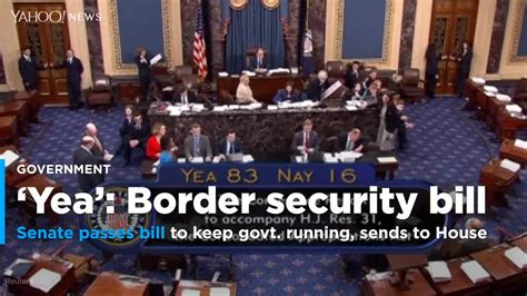 Senate Passes Border Security Bill Without Wall Funding Sends To House