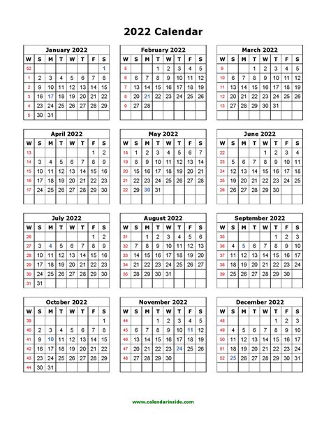Free Calendar Template 2022 Editable Calendar Printables Free Blank