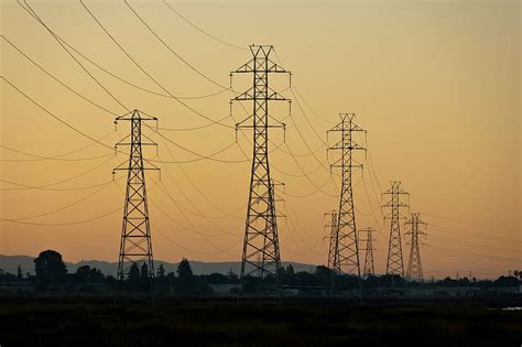 Hd Wallpaper Black Transmission Tower The Sky Trees Sunset Wire