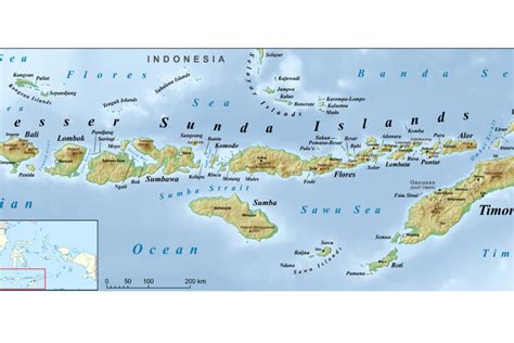 Kondisi Geografis Pulau Bali Dan Nusa Tenggara Berdasarkan Peta Luas