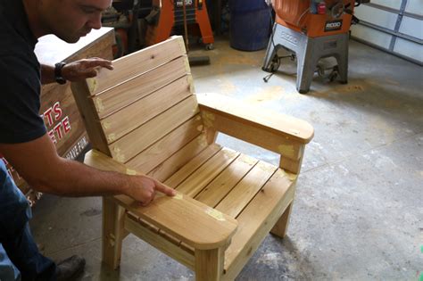 To minimize costs, you can build this out of pine, fir, spruce, and other budget friendly boards. DIY Patio Chair Plans and Tutorial - Step by Step Videos ...