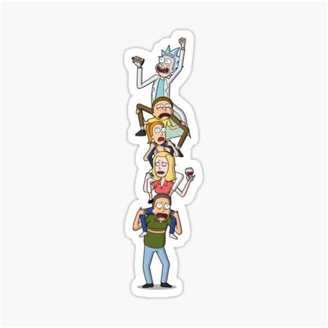 Pegatina De Rick Y Morty In 2021 Rick And Morty Stickers Rick And