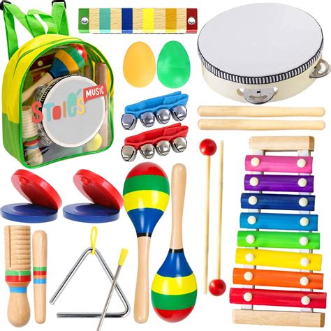 Buy Stoies 19 Pcs Kids Musical Instruments For 3 Year Olds Xylophone