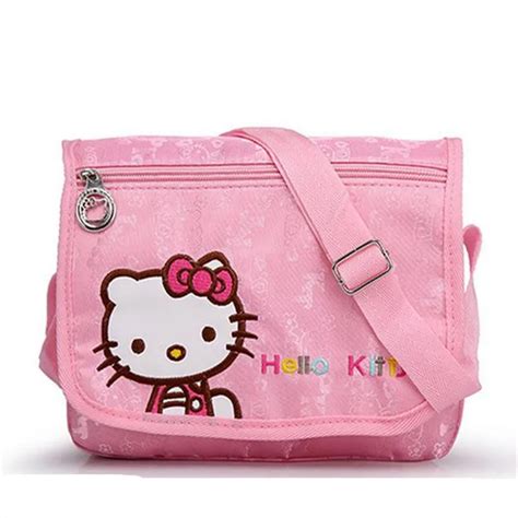 Cute Hello Kitty Mini Messenger Bag Ladies 2015 Women Cartoon Nylon