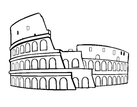Coliseo De Roma Para Colortear Conoce Los Templos Y Construcciones