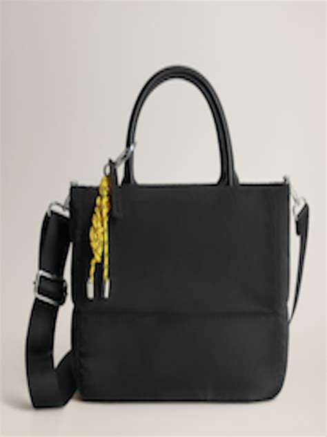 Buy Mango Black Solid Handheld Bag Handbags For Women 11841786 Myntra