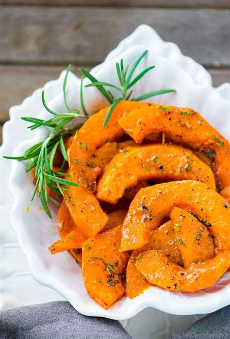 Roasted Butternut Squash With Rosemary Recipe Chefdehome Com