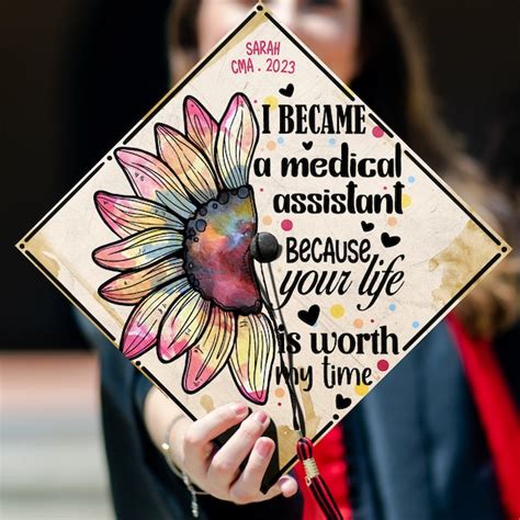 Medical Assistant Graduation Cap Etsy