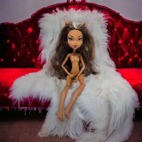 MONSTER HIGH CLAWDEEN Wolf Nude Doll First Wave Mattel HF