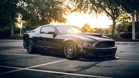 Black Ford Mustang Wallpapers Top Free Black Ford Mustang Backgrounds