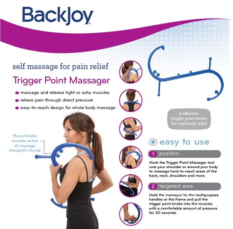 Backjoy Trigger Point Massager Blue Homecare Shop