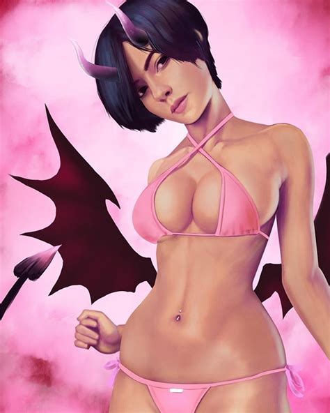 Its Wednesday Heres A Look At The Piece Of Swimsuitsuccubus I Drew Live On Twitch For Last