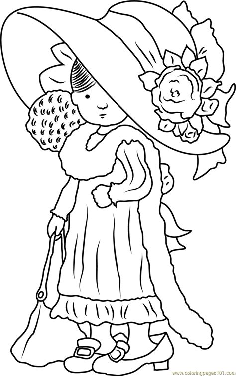 Holly hobbie coloring pages are a fun way for kids of all ages to develop creativity, focus, motor skills and color recognition. Sweet Holly Hobbie Coloring Page - Free Holly Hobbie ...