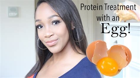 Protein Treatment Routine With Egg Healthy Relaxed Hair Youtube