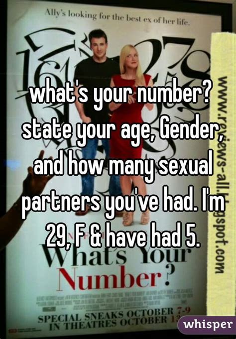 Whats Your Number State Your Age Gender And How Many Sexual