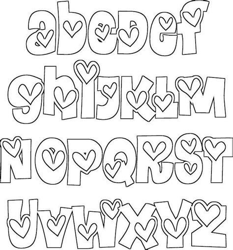 Alfabeto 14 De Febrero Moldes De Letras Tipos De Letras