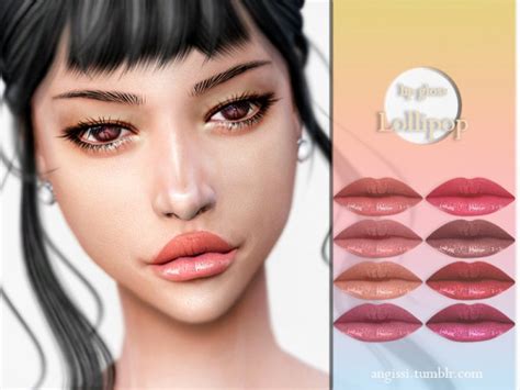 The Sims Resource Lipgloss Lollipop Byangissi • Sims 4 Downloads