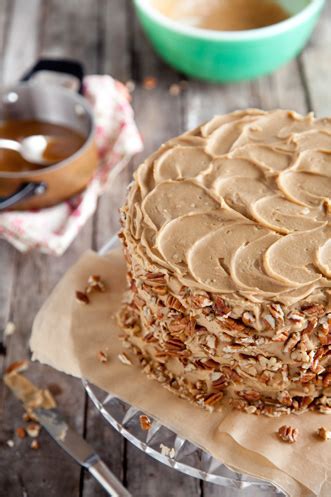 The children wake up bright and early, filled with excitement to see what santa has brought. Chocolate Pecan Layer Cake - PinLaVie.com