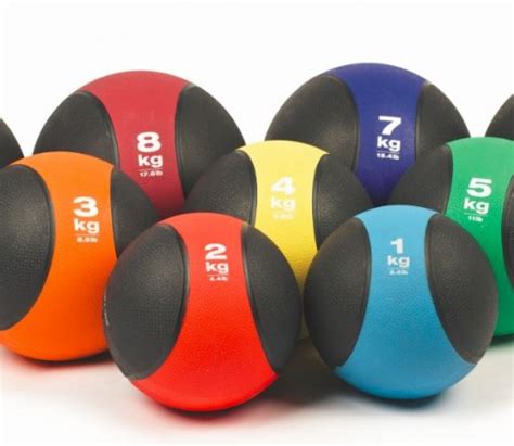 Rubber Medicine Balls With Bounce Fitness Equipment Ireland Best