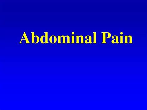 Ppt Abdominal Pain Powerpoint Presentation Free Download Id166979