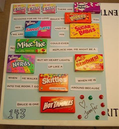 Candy Bar Poster Ideas With Clever Sayings