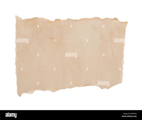 Torn Old Paper Isolated On White Background Stock Photo Alamy