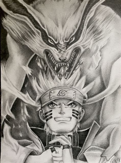 Naruto Drawings In Pencil Nine Tails