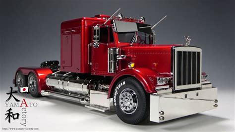 Tamiya 114 Rc Truck Grand Hauler Peterbilt Candy Red 4k In 2024 Rc