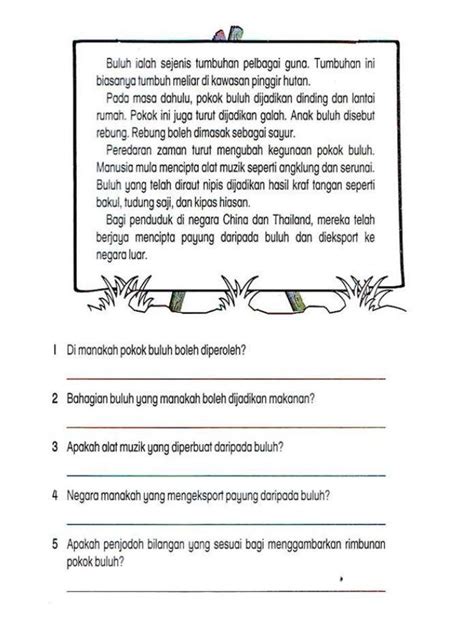Latihan Pemahaman Bahasa Melayu Sesuai Untuk Murid Tahap 2a1