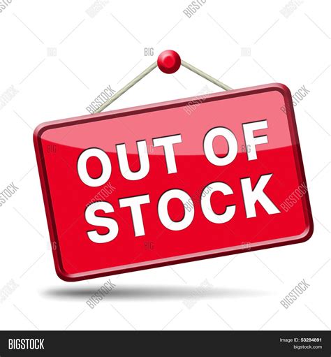 Out Stock Icon Sign Image And Photo Free Trial Bigstock