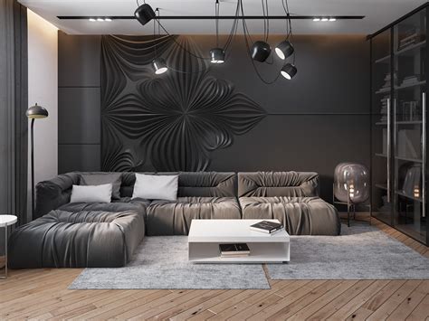 8 Living Room Interior Designs And Layout With Dramatic Dark Shades Roohome