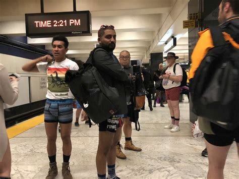 Pantsless People Take Over Bart Puzzle Passengers
