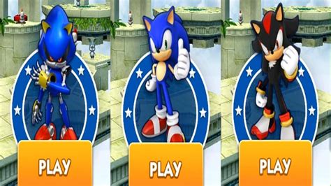 Sonic Dash Metal Sonic Vs Sonic Vs Shadow Youtube