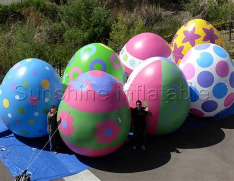 popular outdoor colorful giant inflatable easter egg for easter decoration easter bunny easter