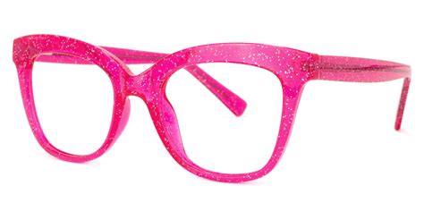 santiago cateye bright pink glasses zeelool optical in 2021 pink eyeglasses red cat eye