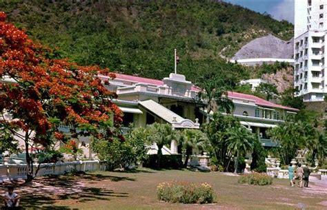 1960 Repulse Bay Hotel With Flame Of The Forest Repulse Bay Hong