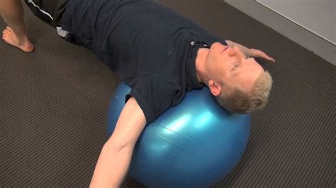 Swiss Ball Back And Shoulder Exercise YouTube