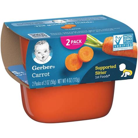 Gerber 1st Foods Carrot 2 2 Oz Cups Hy Vee Aisles Online Grocery Shopping