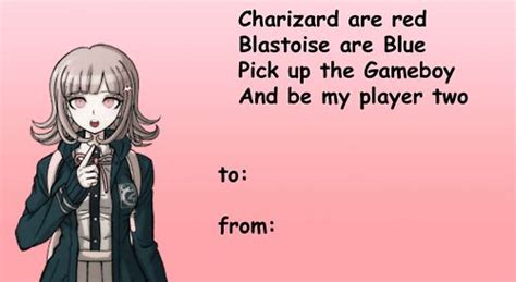 Chiaki Nanami Valentine Danganronpa Danganronpa Memes