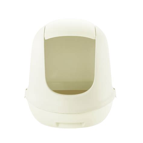 Richell Paw Trax White Dome Hooded Cat Litter Box 15 L X 19 W X 16