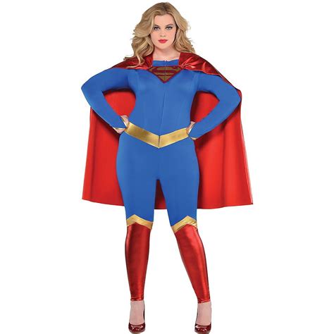 Adult Supergirl Jumpsuit Costume Plus Size Superman Image 1 In 2019