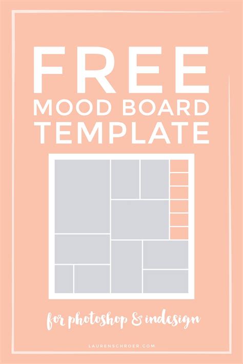 Free Mood Board Template Lauren Schroer Graphic Designer And Blogger