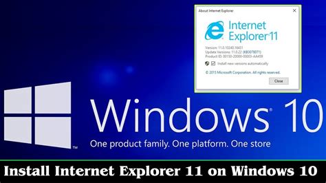 Guide Download Internet Explorer 11 Windows 10 Install Ứng Dụng