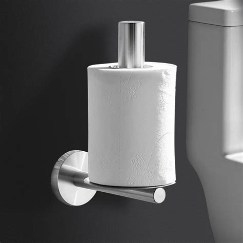 Tebru Toilet Paper Holder304 Stainless Steel Vertical Toilet Paper