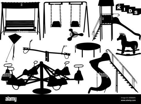 Playground Vector Black And White Stock Photos And Images Alamy