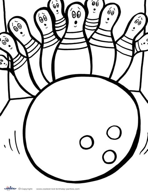 Printable Bowling Coloring Page 4 Coloring Pages Printable Coloring